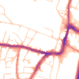 Daytime road noise heatmap for SK9 5EG