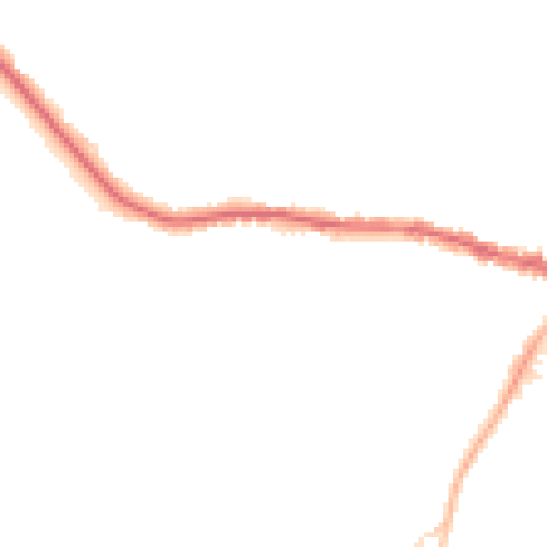 Night-time road noise heatmap for SK9 5HD