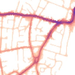 Daytime road noise heatmap for SK9 5HR