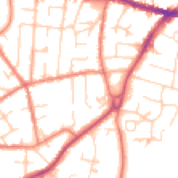 Daytime road noise heatmap for SK9 5JA