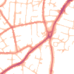 Daytime road noise heatmap for SK9 5JB