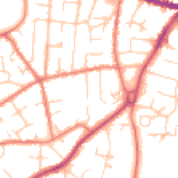 Daytime road noise heatmap for SK9 5JE