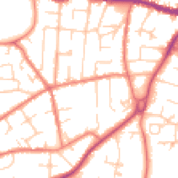 Daytime road noise heatmap for SK9 5JF