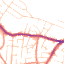 Daytime road noise heatmap for SK9 5NF