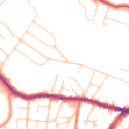 Daytime road noise heatmap for SK9 5PJ
