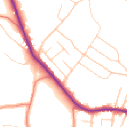 Daytime road noise heatmap for SK9 5PY