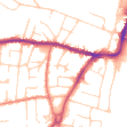 Daytime road noise heatmap for SK9 5QW