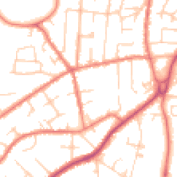 Daytime road noise heatmap for SK9 6AX