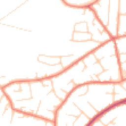 Daytime road noise heatmap for SK9 6BP