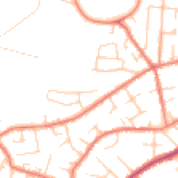 Daytime road noise heatmap for SK9 6BW