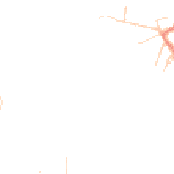 Daytime road noise heatmap for SK9 6DJ