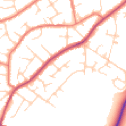 Daytime road noise heatmap for SK9 6JF