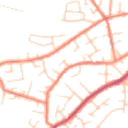 Daytime road noise heatmap for SK9 6LX