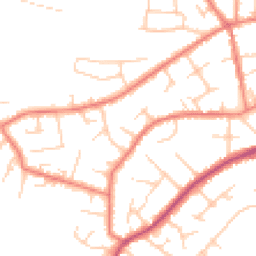Daytime road noise heatmap for SK9 6LY