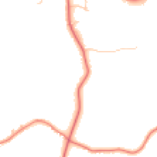 Daytime road noise heatmap for SK9 7AD