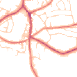 Daytime road noise heatmap for SK9 7BG