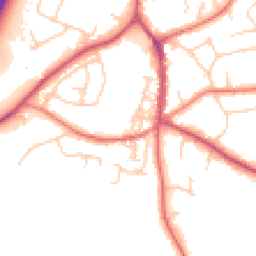 Daytime road noise heatmap for SK9 7EN