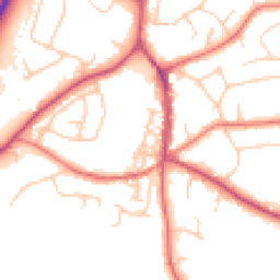 Daytime road noise heatmap for SK9 7ES