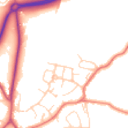 Daytime road noise heatmap for SK9 7LX