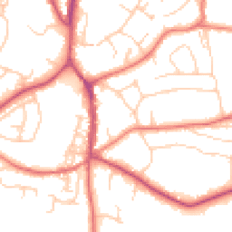 Daytime road noise heatmap for SK9 7NL