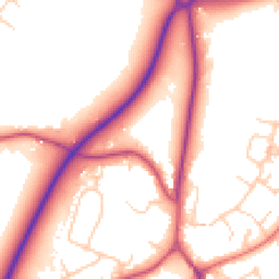 Daytime road noise heatmap for SK9 7QG