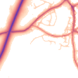 Daytime road noise heatmap for SK9 7UN