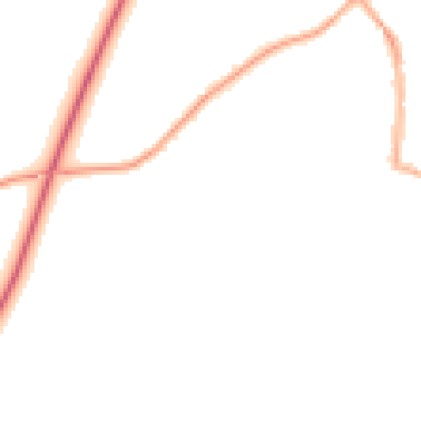 Night-time road noise heatmap for SK9 7UN
