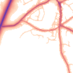 Daytime road noise heatmap for SK9 7XB