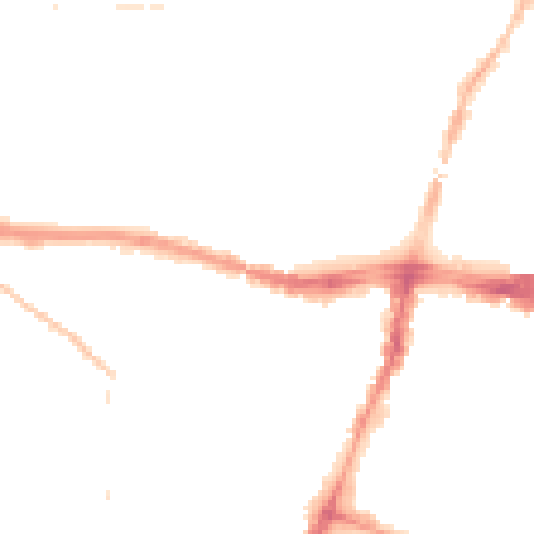 Night-time road noise heatmap for SL1 1AG