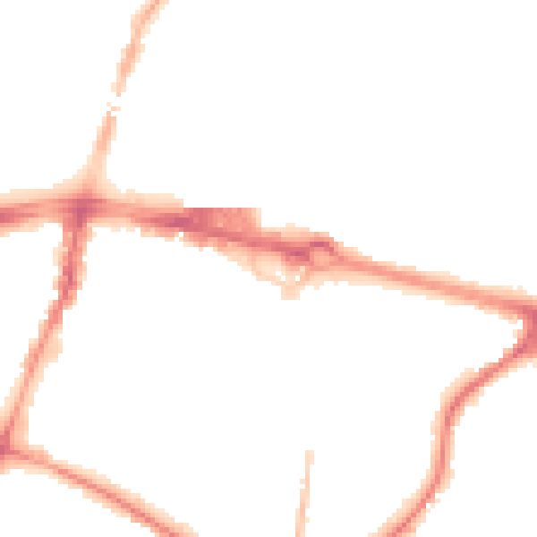 Night-time road noise heatmap for SL1 1AW