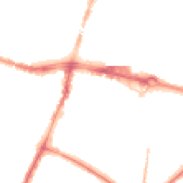 Night-time road noise heatmap for SL1 1DN
