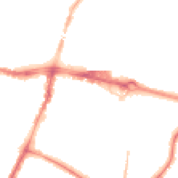 Night-time road noise heatmap for SL1 1DQ