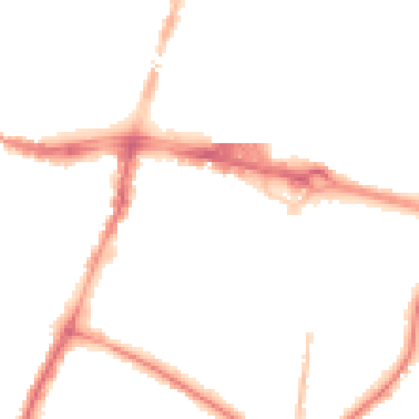 Night-time road noise heatmap for SL1 1DS