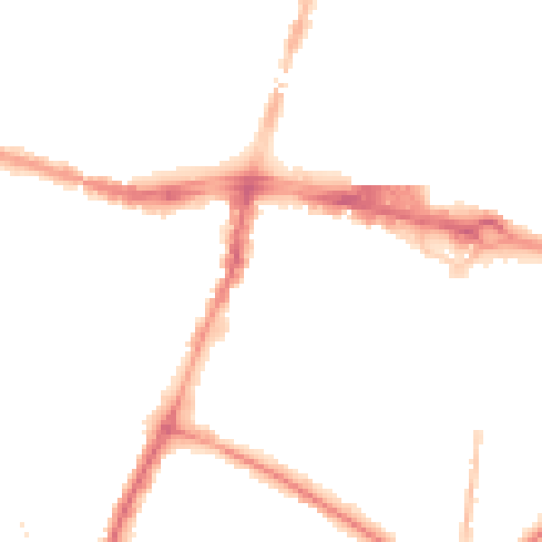 Night-time road noise heatmap for SL1 1GG