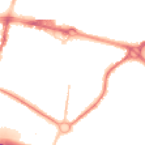 Night-time road noise heatmap for SL1 1GW