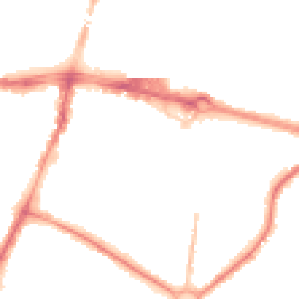 Night-time road noise heatmap for SL1 1HE