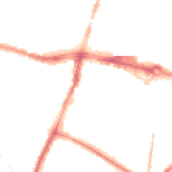 Night-time road noise heatmap for SL1 1HP