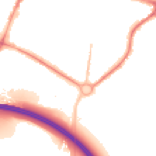 Night-time road noise heatmap for SL1 2AX