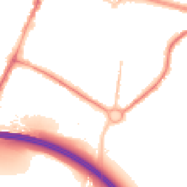 Night-time road noise heatmap for SL1 2AY