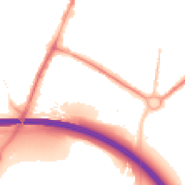 Night-time road noise heatmap for SL1 2DT