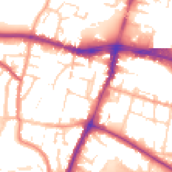 Daytime road noise heatmap for SL1 2HW