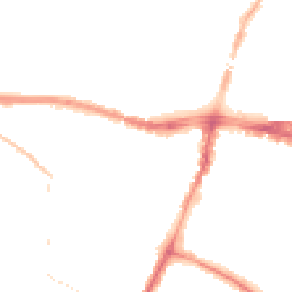 Night-time road noise heatmap for SL1 2JS