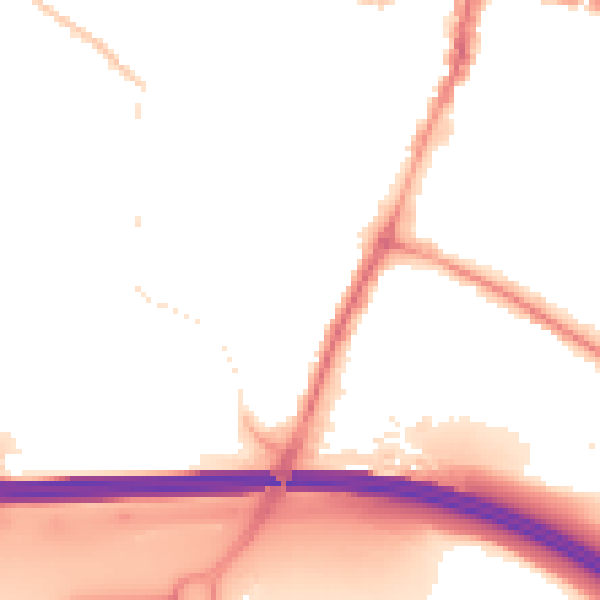 Night-time road noise heatmap for SL1 2LT