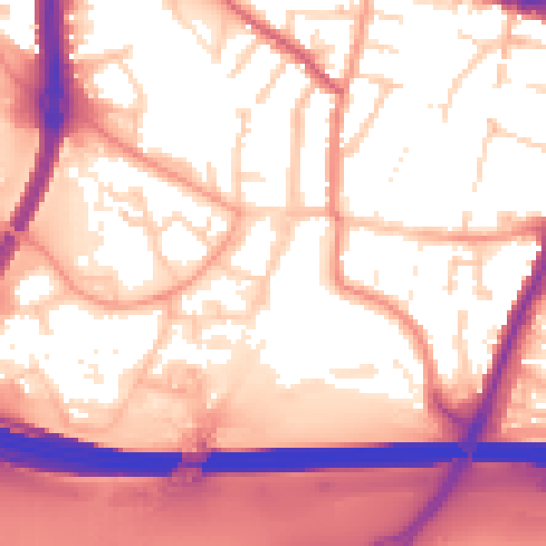 Daytime road noise heatmap for SL1 2NQ