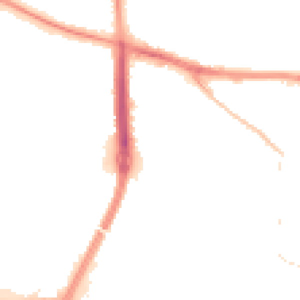 Night-time road noise heatmap for SL1 2NZ