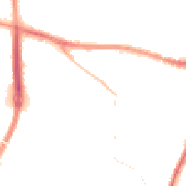 Night-time road noise heatmap for SL1 2QP