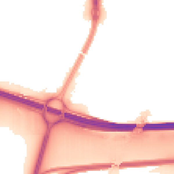 Night-time road noise heatmap for SL1 2TP
