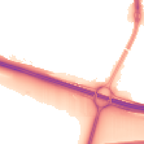 Night-time road noise heatmap for SL1 2TT