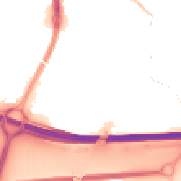 Night-time road noise heatmap for SL1 2TX