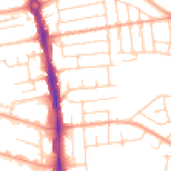 Daytime road noise heatmap for SL1 3AW